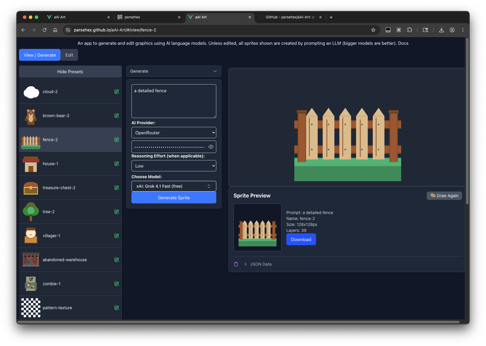 Preview image of the aAI-Art web app