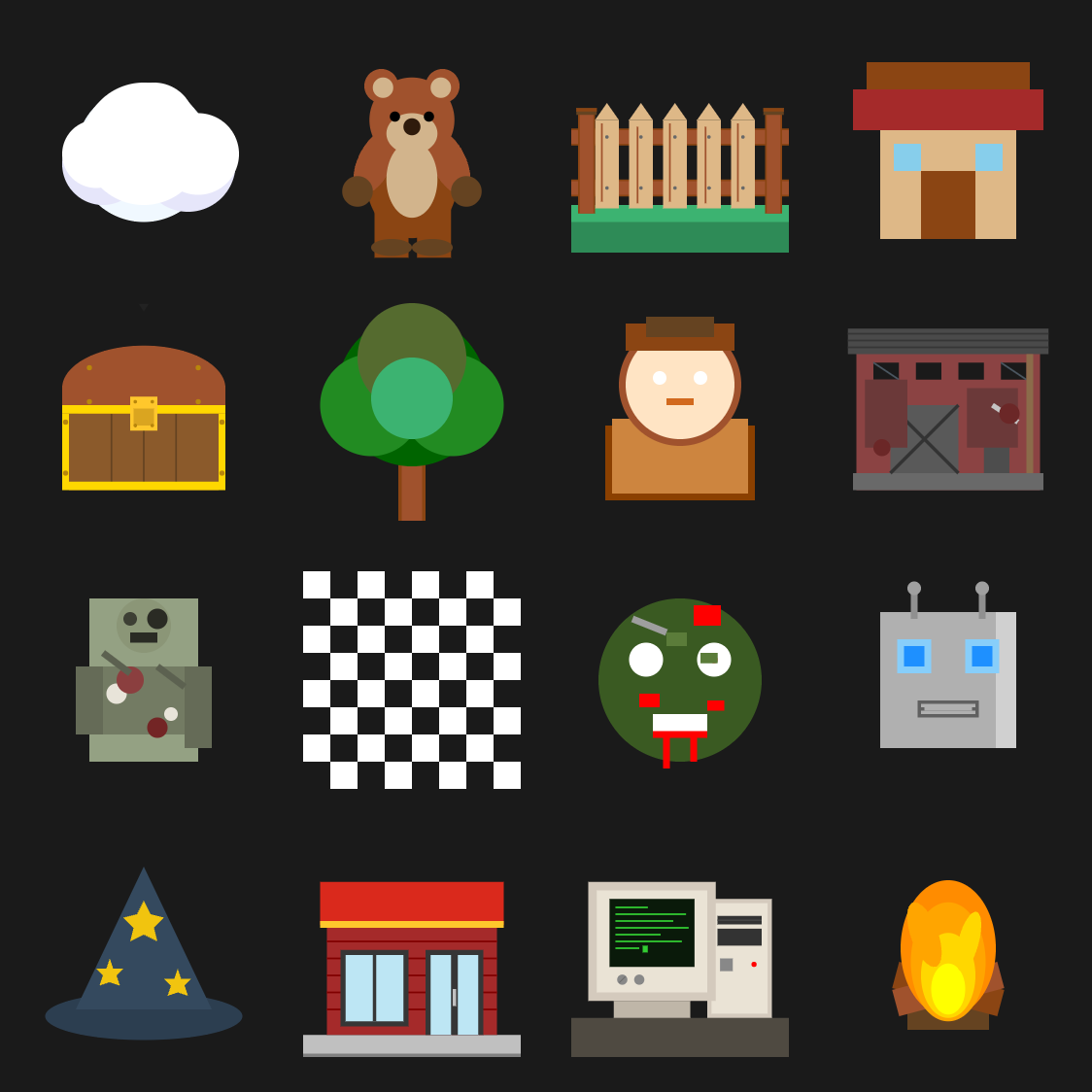 Preview image of sprites generated with aAI-Art